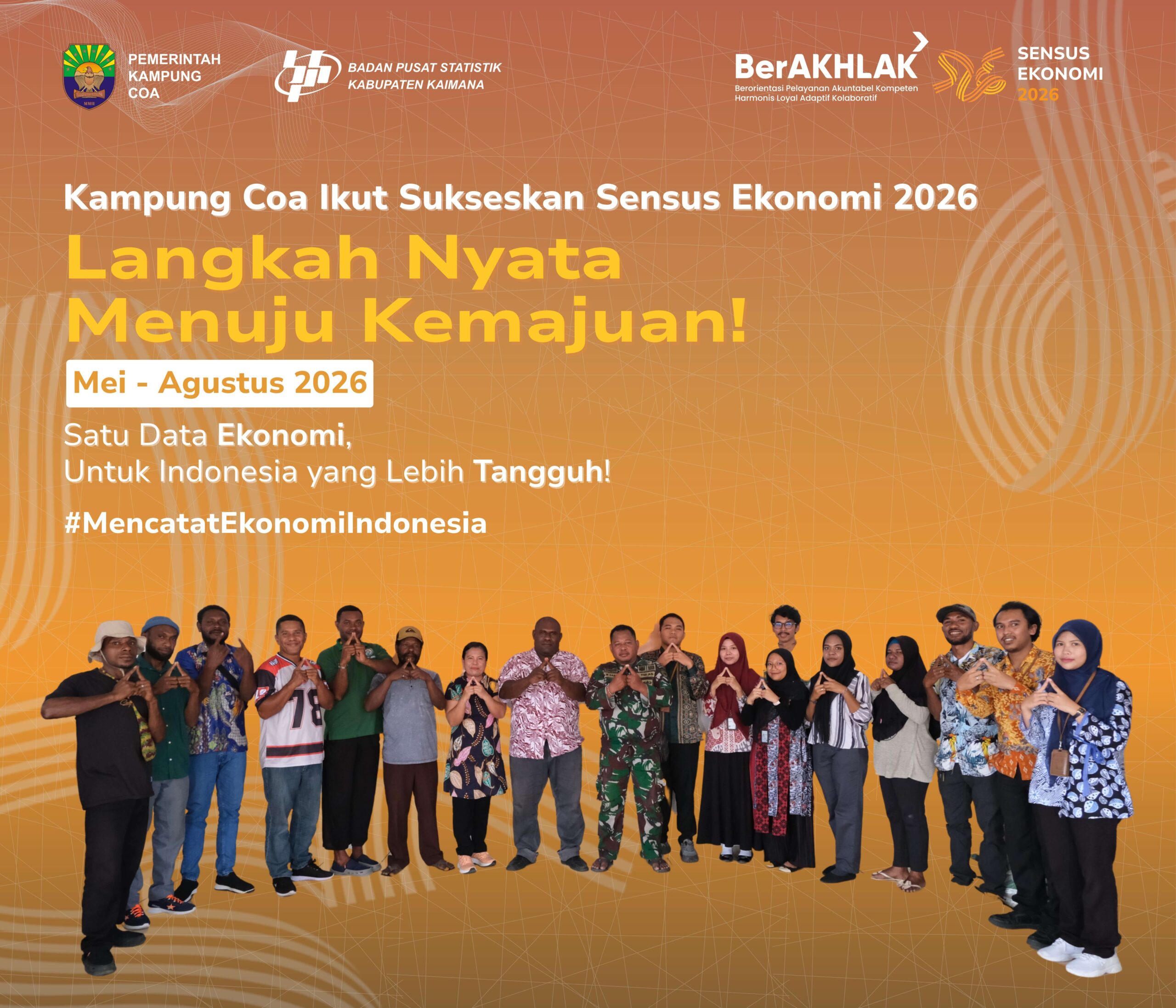 Kampung Coa Ikut Sukseskan Sensus Ekonomi 2026